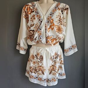 Two piece dressy shorts set